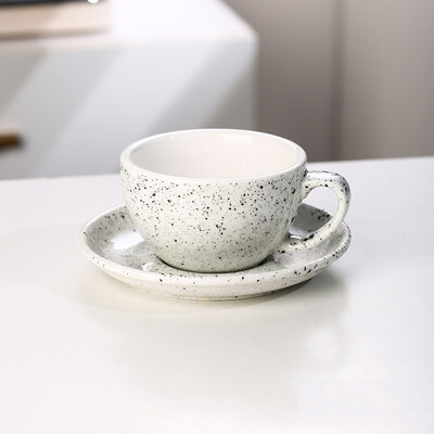 300 ml Splash Ink Style keraamiline kohvitassi ja taldrikukomplekt Euroopa peen pärastlõunatee latte tassi nõud Kontori piimatassi komplektid