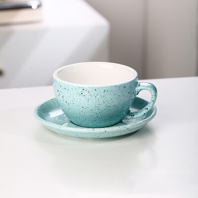 300 ml Splash Ink Style keraamiline kohvitassi ja taldrikukomplekt Euroopa peen pärastlõunatee latte tassi nõud Kontori piimatassi komplektid