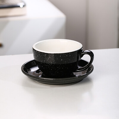 300 ml Splash Ink Style keraamiline kohvitassi ja taldrikukomplekt Euroopa peen pärastlõunatee latte tassi nõud Kontori piimatassi komplektid