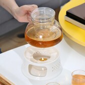 Keraminis arbatinuko šildytuvas Tealight krosnies arbatos šviesos žvakių laikiklis šildymui arbatinuko šildytuvo stovo pagrindas Keraminis stiklinis arbatos puodas