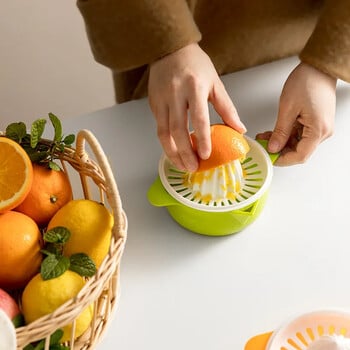 Φορητό Lemon Orange Manual Juicers Manual Plastic Fruit Tool Αξεσουάρ κουζίνας Εργαλεία Citrus 100% Raw Hand Pressed Juice Make