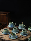 Set de ceai, ceai de cafea din ceramică, ceai de după-amiază, birou, ceai de flori retro, ceai de ceramică, ceai de cuplu