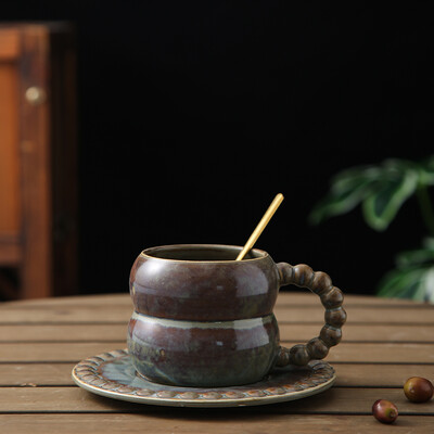 Set de ceai, ceai de cafea din ceramică, ceai de după-amiază, birou, ceai de flori retro, ceai de ceramică, ceai de cuplu