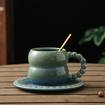 Set de ceai, ceai de cafea din ceramică, ceai de după-amiază, birou, ceai de flori retro, ceai de ceramică, ceai de cuplu