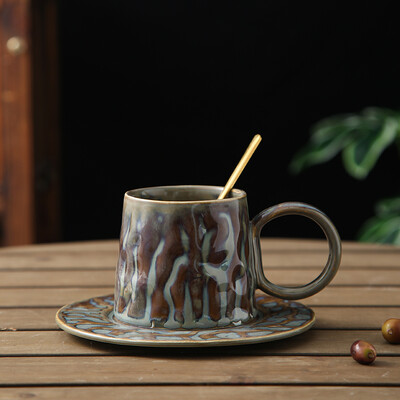 Set de ceai, ceai de cafea din ceramică, ceai de după-amiază, birou, ceai de flori retro, ceai de ceramică, ceai de cuplu