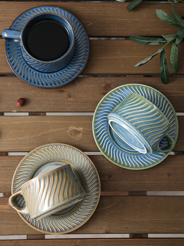 Set de ceai, ceai de cafea din ceramică, ceai de după-amiază, birou, ceai de flori retro, ceai de ceramică, ceai de cuplu