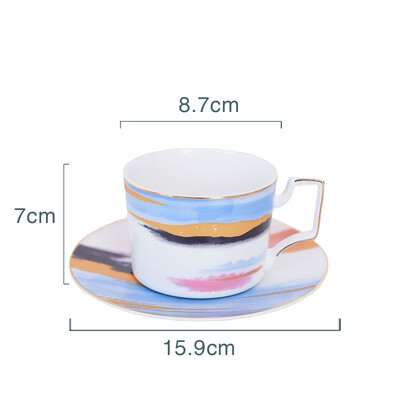 250 ml keraminių kavos puodelių indų pienas namams kūrybinė dovana aukso apvadu kaulo porcelianinis Phnom Penh ir sidabrinis Penh kavos puodelių lėkštės rinkinys