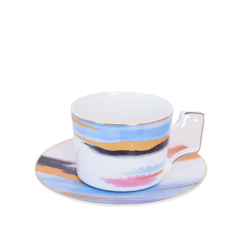 250 ml keraminių kavos puodelių indų pienas namams kūrybinė dovana aukso apvadu kaulo porcelianinis Phnom Penh ir sidabrinis Penh kavos puodelių lėkštės rinkinys