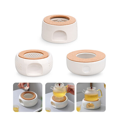 Ceramics Teapot Warmer Portable Tea Warmer Μονωτική Βάση Σταθερή κοίλη διακόσμηση τραπεζιού για ζεστό γάλα καφέ νερό