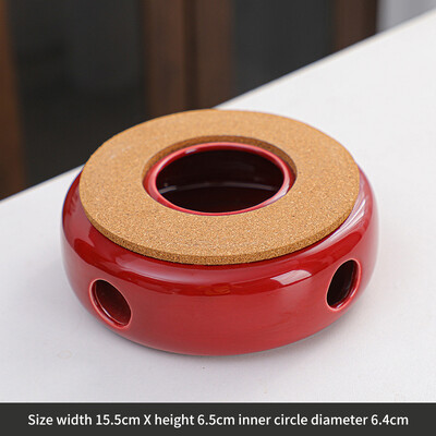 Keramikinis arbatinuko šildytuvas Nešiojamas arbatos šildytuvas Izoliacinis pagrindas Stabilus tuščiavidurio stalo dekoravimas karštam pienui, kavos vandeniui