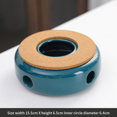 Keramikinis arbatinuko šildytuvas Nešiojamas arbatos šildytuvas Izoliacinis pagrindas Stabilus tuščiavidurio stalo dekoravimas karštam pienui, kavos vandeniui