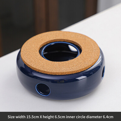 Keramikinis arbatinuko šildytuvas Nešiojamas arbatos šildytuvas Izoliacinis pagrindas Stabilus tuščiavidurio stalo dekoravimas karštam pienui, kavos vandeniui