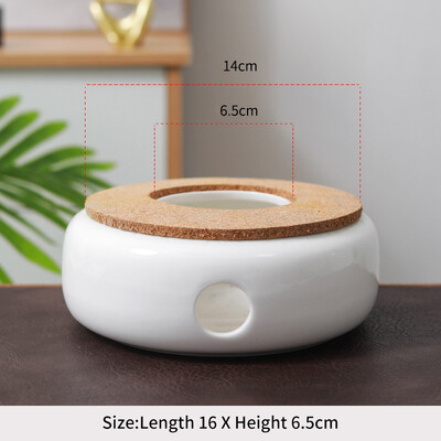 Keramikinis arbatinuko šildytuvas Nešiojamas arbatos šildytuvas Izoliacinis pagrindas Stabilus tuščiavidurio stalo dekoravimas karštam pienui, kavos vandeniui