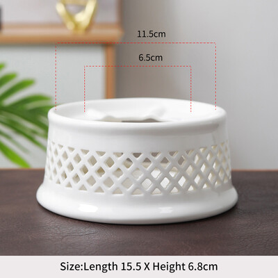 Keramikinis arbatinuko šildytuvas Nešiojamas arbatos šildytuvas Izoliacinis pagrindas Stabilus tuščiavidurio stalo dekoravimas karštam pienui, kavos vandeniui