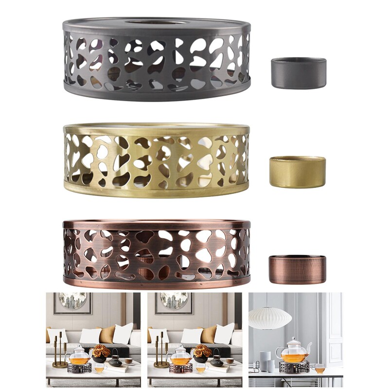 Nerūdijančio plieno arbatinuko šildytuvas Kavos šildytuvo pagrindo arbatos šildytuvas biuro karščiui atspariems puodams