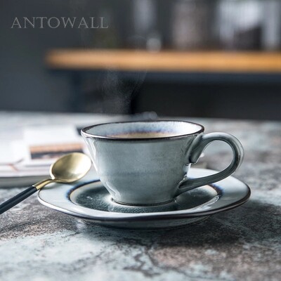 ANTOWALL Mala šalica za kavu 100 ml Teac Cup Ice Crack Glaze HighTea šalica Keramičko posuđe Pribor za piće Šalica (bez tanjurića)