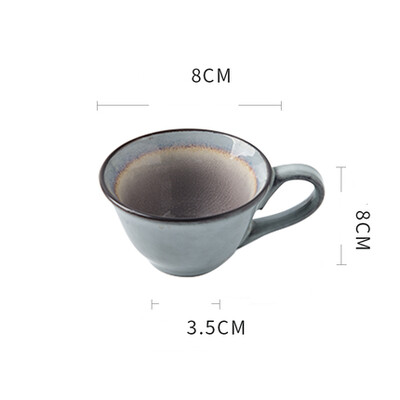 ANTOWALL väike kohvitass, 100 ml teetass, jääpragu glasuur HighTea tass keraamilised lauanõud jooginõude tass (ilma alustassita)