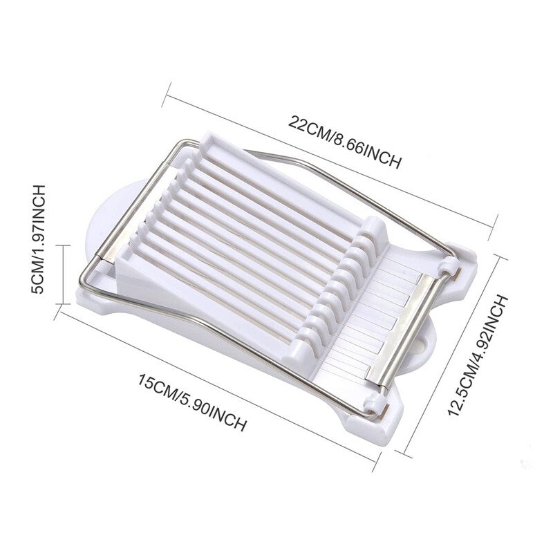 Šlamšto pjaustyklė Daugiafunkcė pietų mėsos pjaustyklė Nerūdijančio plieno pjaustyklė 10 laidų pjaustyklė kiaušiniams, vaisiams svogūnams, minkštam maistui ir kumpiui