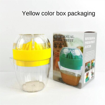 1/2/5 vnt. plastikinis citrinų spaustukas su dangteliu Rankinė citrinų sulčiaspaudė Apelsinų spaudimo puodelis Citrusinių vaisių spaudyklė Rankų vaisių citrinų apelsinų sultys