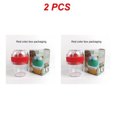 1/2/5 vnt. plastikinis citrinų spaustukas su dangteliu Rankinė citrinų sulčiaspaudė Apelsinų spaudimo puodelis Citrusinių vaisių spaudyklė Rankų vaisių citrinų apelsinų sultys