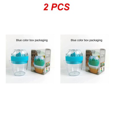 1/2/5 vnt. plastikinis citrinų spaustukas su dangteliu Rankinė citrinų sulčiaspaudė Apelsinų spaudimo puodelis Citrusinių vaisių spaudyklė Rankų vaisių citrinų apelsinų sultys