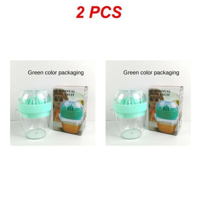 1/2/5 vnt. plastikinis citrinų spaustukas su dangteliu Rankinė citrinų sulčiaspaudė Apelsinų spaudimo puodelis Citrusinių vaisių spaudyklė Rankų vaisių citrinų apelsinų sultys