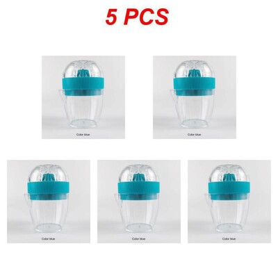 1/2/5 vnt. plastikinis citrinų spaustukas su dangteliu Rankinė citrinų sulčiaspaudė Apelsinų spaudimo puodelis Citrusinių vaisių spaudyklė Rankų vaisių citrinų apelsinų sultys
