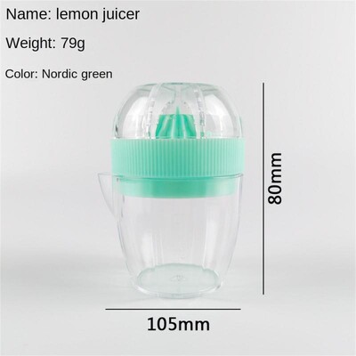 1/2/5 vnt. plastikinis citrinų spaustukas su dangteliu Rankinė citrinų sulčiaspaudė Apelsinų spaudimo puodelis Citrusinių vaisių spaudyklė Rankų vaisių citrinų apelsinų sultys