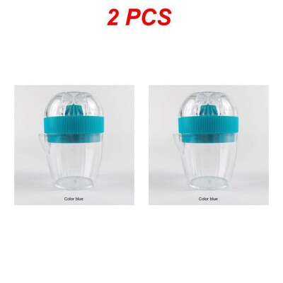 1/2/5 vnt. plastikinis citrinų spaustukas su dangteliu Rankinė citrinų sulčiaspaudė Apelsinų spaudimo puodelis Citrusinių vaisių spaudyklė Rankų vaisių citrinų apelsinų sultys