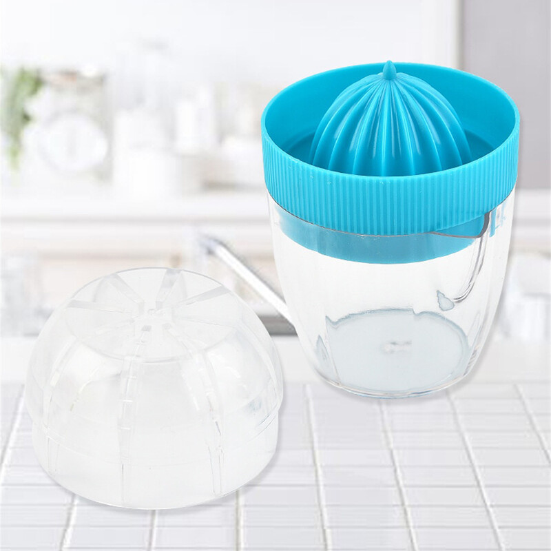 1/2/5 vnt. plastikinis citrinų spaustukas su dangteliu Rankinė citrinų sulčiaspaudė Apelsinų spaudimo puodelis Citrusinių vaisių spaudyklė Rankų vaisių citrinų apelsinų sultys