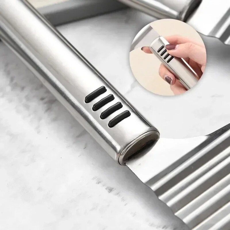 Nerūdijančio plieno bulvių drožlių pjaustyklė Tešla Vaisių Daržovių Smulkintuvas banguotas pjaustyklės Peilis Bulvių pjaustytuvas Prancūziškų gruzdintuvų gaminimo įrankiai