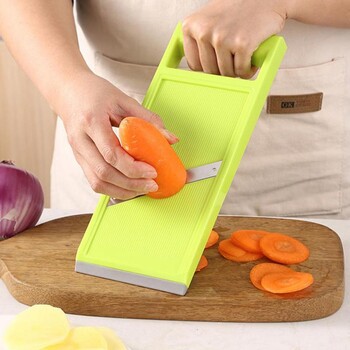 1/2/4PCS Мултифункционална резачка за зеленчуци със стоманено острие Mandoline Slicer Белачка за картофи Ренде за моркови и сирене Кухня