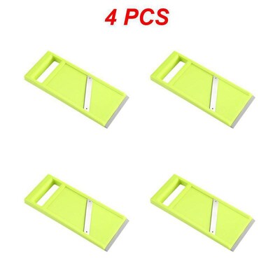 1/2/4 vnt Daugiafunkcinis daržovių pjaustytuvas su plieniniais ašmenimis mandolino pjaustyklė bulvių skustukas morkų sūrio tarka.