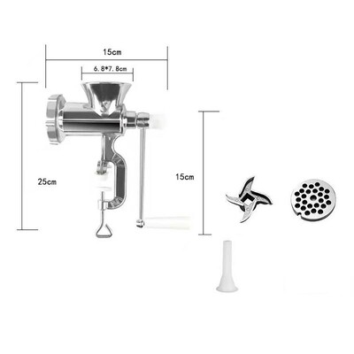 Reguliuojamas, sunkiai valdomas rankiniu būdu virtuvės mėsmalė makaronų malūnėlis dešrų užpildas Daržovių jautienos dešrų makaronų gaminimo aparatas