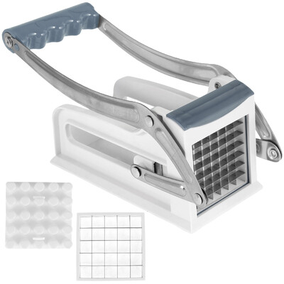 Nerūdijančio plieno bulvių smulkintuvas su 25/49 skylių peiliukais, greito pjaustymo rankiniu būdu maisto pjaustyklės virtuvės daržovių pjaustytuvas