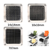 Nerūdijančio plieno ašmenų pjaustymo mašinų drožlių pjaustytuvo dalys Prancūziškų keptų pjaustytuvų, gruzdintų bulvių traškučių pjaustytuvai + 3 peilių dydis,