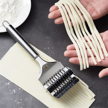 1/3PCS Κουζίνα Vanilla Noodle Cutter από ανοξείδωτο ατσάλι Εγχειρίδιο Noodle Cutting Device Chive Cutting All-steel Kitchen Noodle Makers