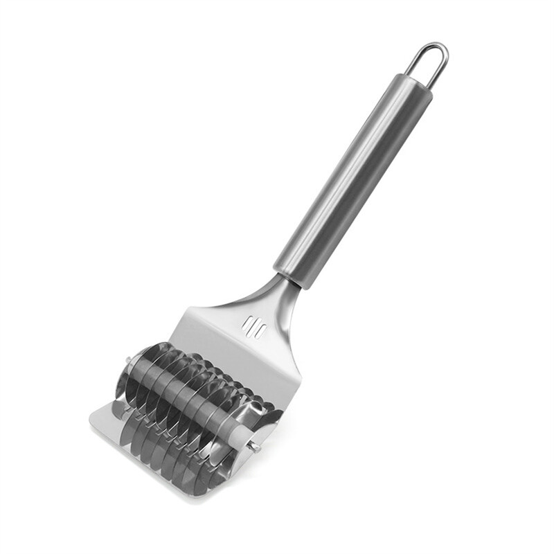 1/3 vnt Virtuvės vanilinių makaronų pjaustytuvas iš nerūdijančio plieno rankinis makaronų pjaustymo įtaisas Laiškinio česnako pjaustymui iš viso plieno virtuvinių makaronų gaminimo mašinos