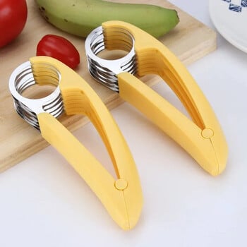 Creative Banana Slicer Резач за колбаси Остра резачка за зеленчуци и плодове Резачка за банани от неръждаема стомана Кухненски аксесоари