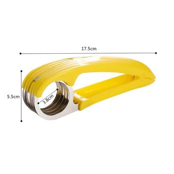 Creative Banana Slicer Резач за колбаси Остра резачка за зеленчуци и плодове Резачка за банани от неръждаема стомана Кухненски аксесоари