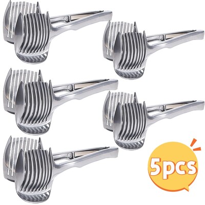 5 vnt. citrinų pjaustyklė 304 nerūdijančio plieno maža daugiafunkcė rankinė pomidorų pjaustyklė Dievo vaisių pjaustyklė Vaisių pjaustymo priemonė