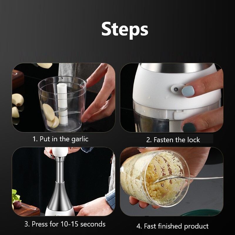 Mașină de tocat usturoi din oțel inoxidabil Mașină de tocat carne antirugina Concasor manual pentru mâncare Tocător de carne durabil de usturoi zdrobit de bucătărie