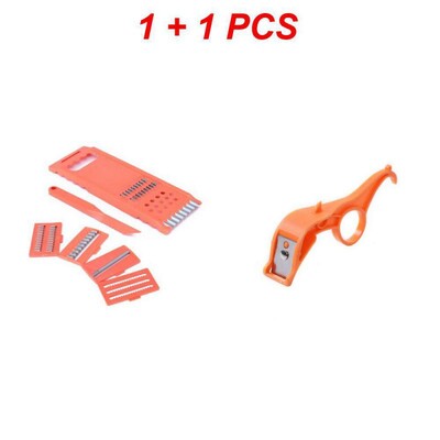 7 vnt./komplektas Daržovių vaisių bulvių mandolino pjaustyklė Skustukas Smulkintuvas Smulkintuvas Smulkintuvas Daržovių pjaustyklės Virtuvės priedai