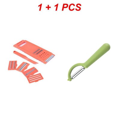 7 vnt./komplektas Daržovių vaisių bulvių mandolino pjaustyklė Skustukas Smulkintuvas Smulkintuvas Smulkintuvas Daržovių pjaustyklės Virtuvės priedai