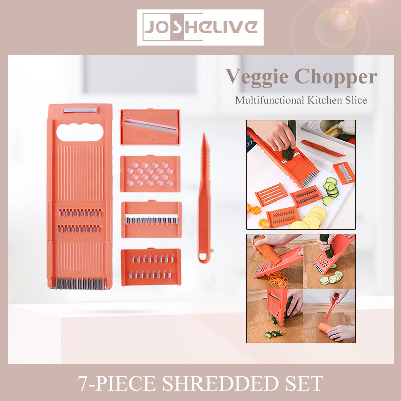 7 vnt./komplektas Daržovių vaisių bulvių mandolino pjaustyklė Skustukas Smulkintuvas Smulkintuvas Smulkintuvas Daržovių pjaustyklės Virtuvės priedai