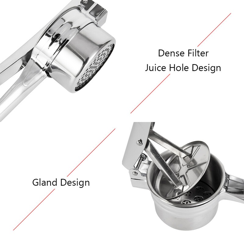 Ryžių trintuvas bulvių košei Vaisių ir daržovių trintuvas 3 viename Maisto ryžių košės bulvių grūstuvas Nerūdijančio plieno saldžiųjų bulvių grūstuvas