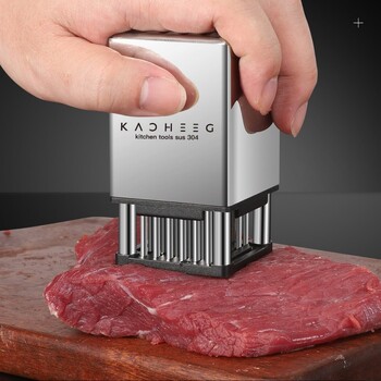 Ανοξείδωτη μπριζόλα Tenderizer Κουζίνα Gadgets Οικιακά Εργαλεία Κουζίνας Διπλής όψης Meat Loosener Novel Accessories Μπαρ τραπεζαρίας