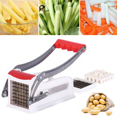 Virtuvės rankinis daržovių pjaustytuvas nerūdijančio plieno bulvių pjaustyklė Bulvių pjaustyklė gruzdintų bulvyčių pjaustyklės mašina namų virtuvės įtaisai