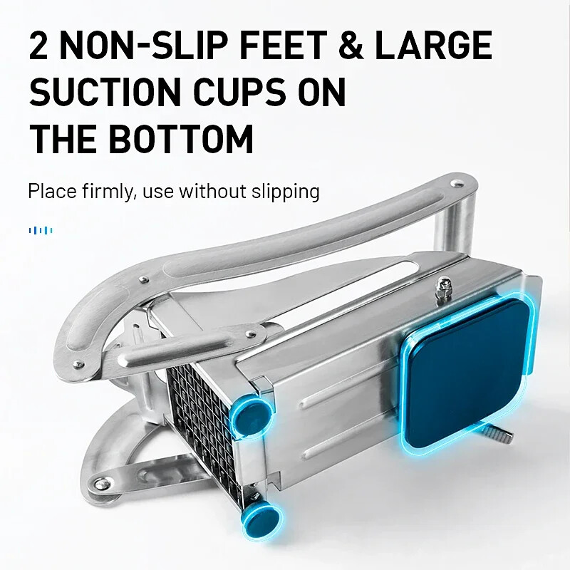 Nerūdijančio plieno gruzdintų bulvyčių pjaustyklės Bulvių traškučių juostelių pjaustymo mašina Pjaustyklė Smulkintuvas Smulkintuvas Namų virtuvės prietaisai