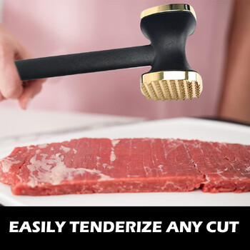 Steak Hammer Mallet Διπλής Όψης Κράμα Ψευδάργυρου Meat Tenderizer Φορητό χοιρινό μπριζόλα για εργαλεία κουζίνας